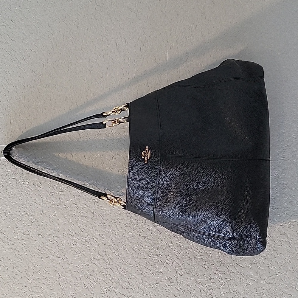 Coach Large Lexy Pebble Leather Shoulder Bag